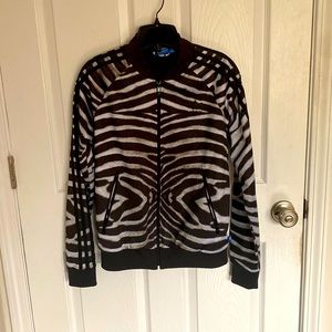 Zebra Adidas Sweater women’s size S